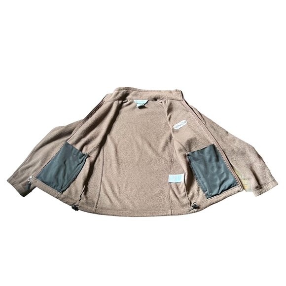 Columbia Women's Chocolate Brown Fleece Full Zipper Jacket, Size M - Picture 7 of 11